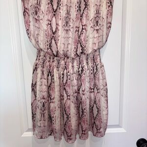 Glam Blush Snake Print Skirt